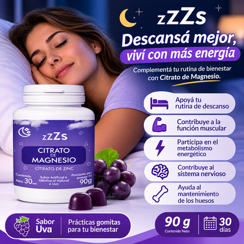 GOMITAS PARA DORMIR CITRATO DE MAGNESIO
